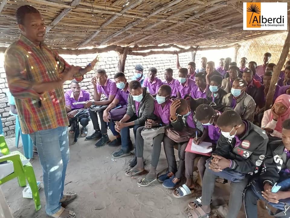 Community dialogue with school students about accepting others and peaceful coexistence