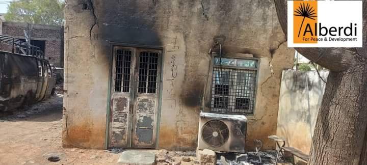 The destruction of reproductive health offices in South Darfur